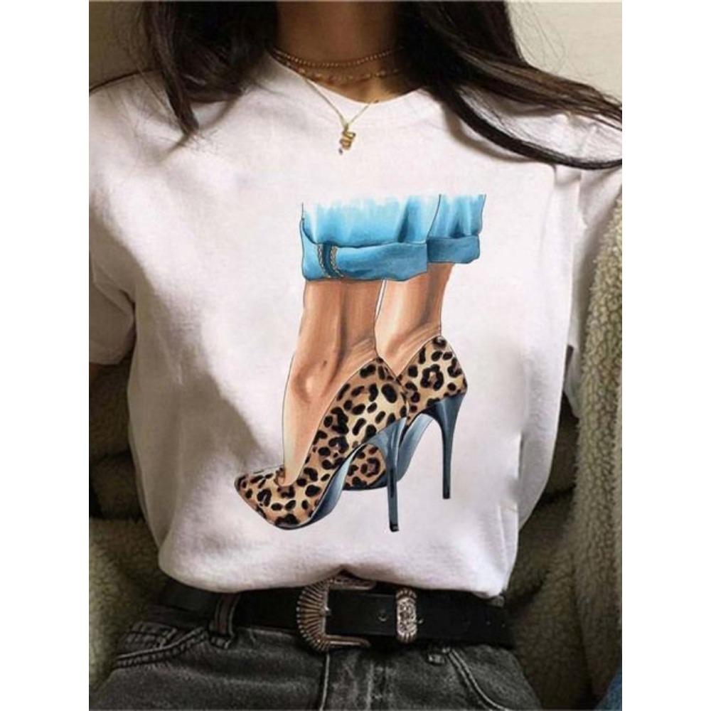 Maycaur Hot Sales Printed Female Tshirt Women Fashion Graphic Printed T-Shirt Harajuku Korean Style Short Sleeves Clothes Female