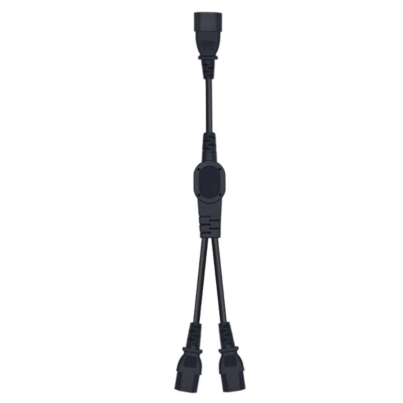 Computer-Stromverteilerkabel, IEC320 C14 auf 2×C13 Stromkabelversorgung Amerikanischer Standard 3-Pin Verlängerungskabel