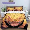 Naruto Uzumaki Patterned Pillowcase & Duvet Cover Set Anime Bedding for Bedroom Decoration Special Present.-TING