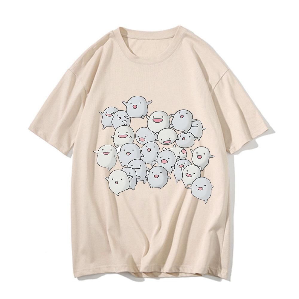 Warawara THE BOY AND THE HERON T Shirt Men/Woman Harajuku Aesthetic Graphic Kawaii Shirt Unisex Casual High Quality Cute Clothes