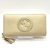 Used GUCCI Soho Tassel Round Zip Wallet 12 Cards Ivory