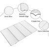 304 Stainless Steel Baking Tray Set with Grill Metal Rectangular Cooling Rack Grilling Tools BBQ for Kitchen Outdoor Camping