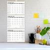 Wall Calendar 2026-2027, 3 Month Vertical Calendar, Move-a-Page, 2 Year from January 2026 - December 2027, 11’’ x 25’’, Large Monthly Hanging