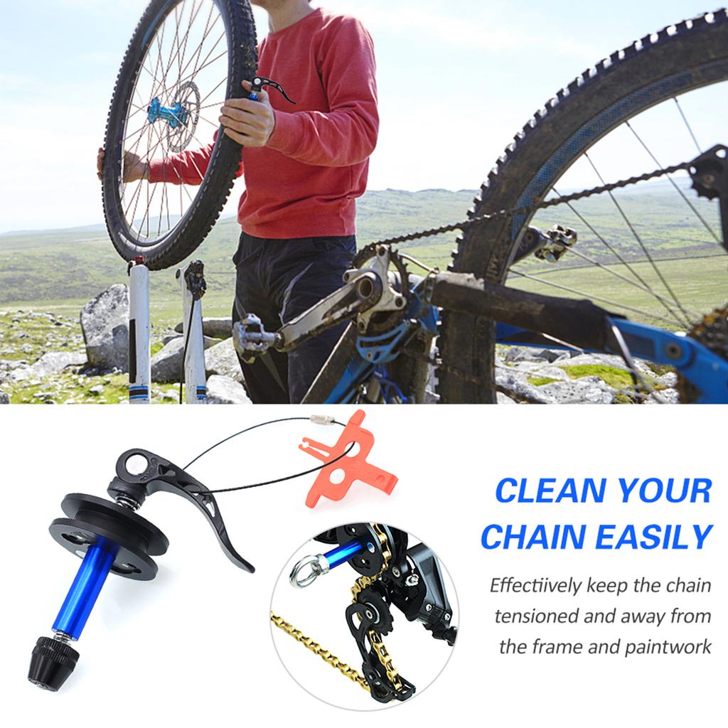 Bike Chain Holder Bicycle Bike Chain Keeper Holder Cycle Dummy Hub Chain Keeper Road Bike Chain Cleaner for Chain