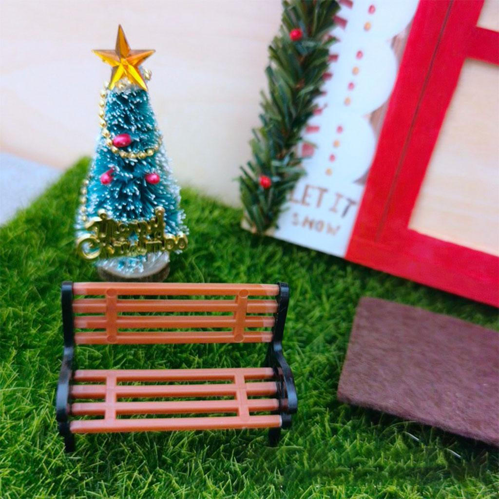 Christmas Door Mailbox Wooden Garland Broom Bucket Miniature Festive 1/12 crafts Toys