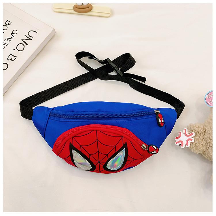 Marsupio Cartoon di Spiderman per Bambini con Tasca Leggera in Nylon per l'Uso Quotidiano
