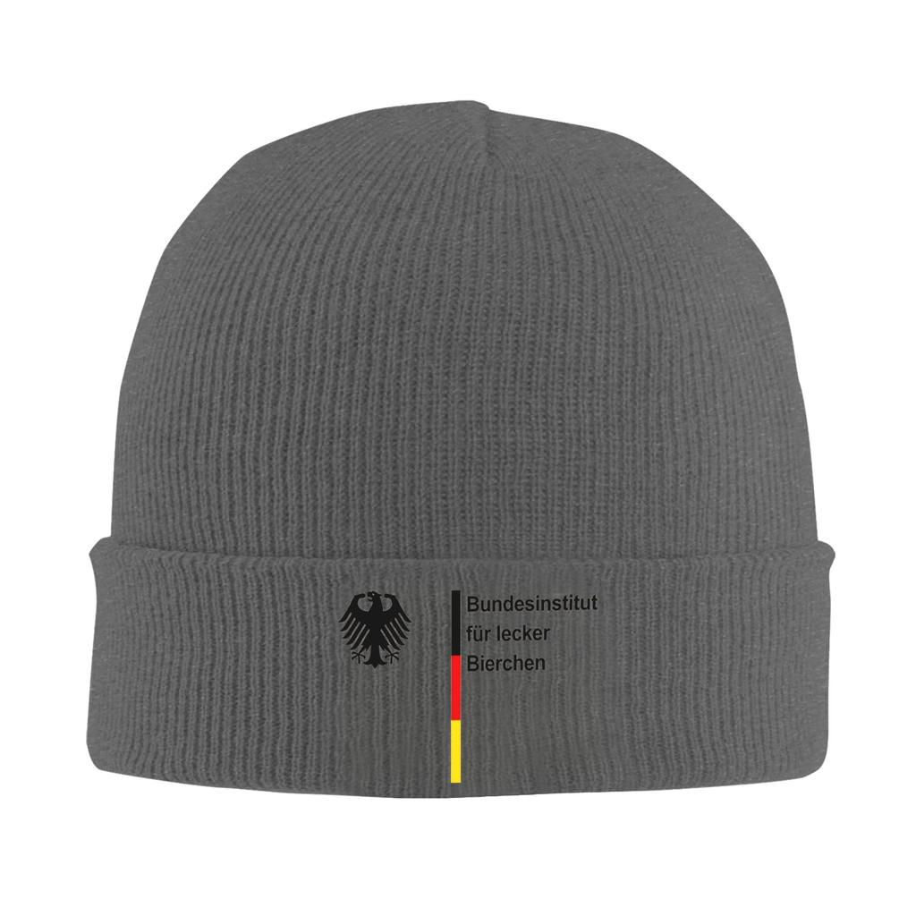 Vintage German-Federal Institute for Delicious Beers Beanie Hats  Bonnet Hats Unisex Women Skullies Beanies Autumn Head Wrap Caps