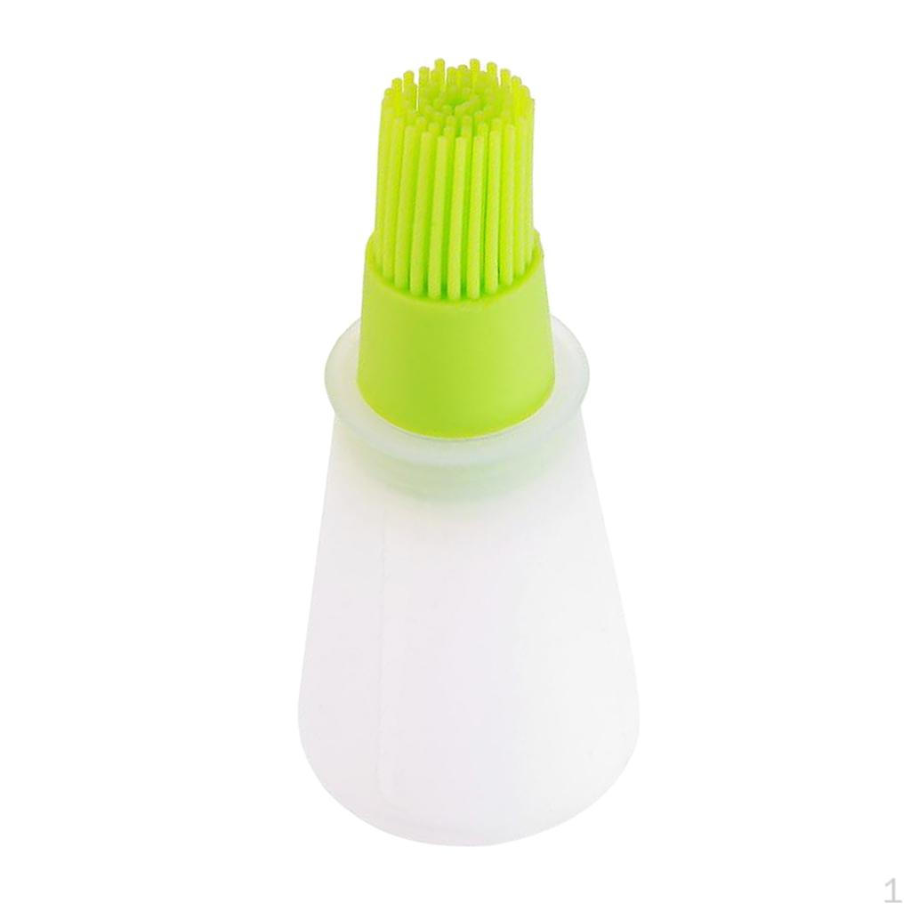 Heat Resistance Silicone Oil Bottle Brush for Grill Baking BBQ Marinate Food fits Pan