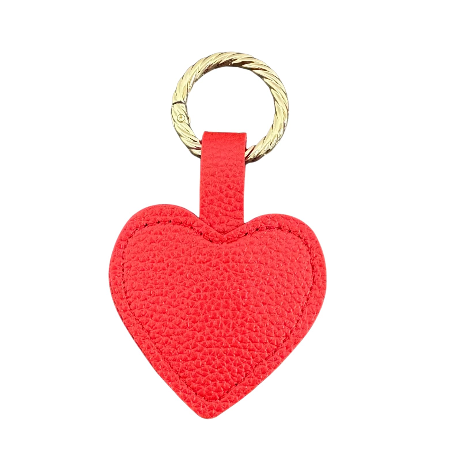 Магнитный брелок-сердце ADOSSY, Съемный шарм для сумки, Предотвращение потери ключей, Имитация кожи, Одно касание, Предотвращение падения (красный)
