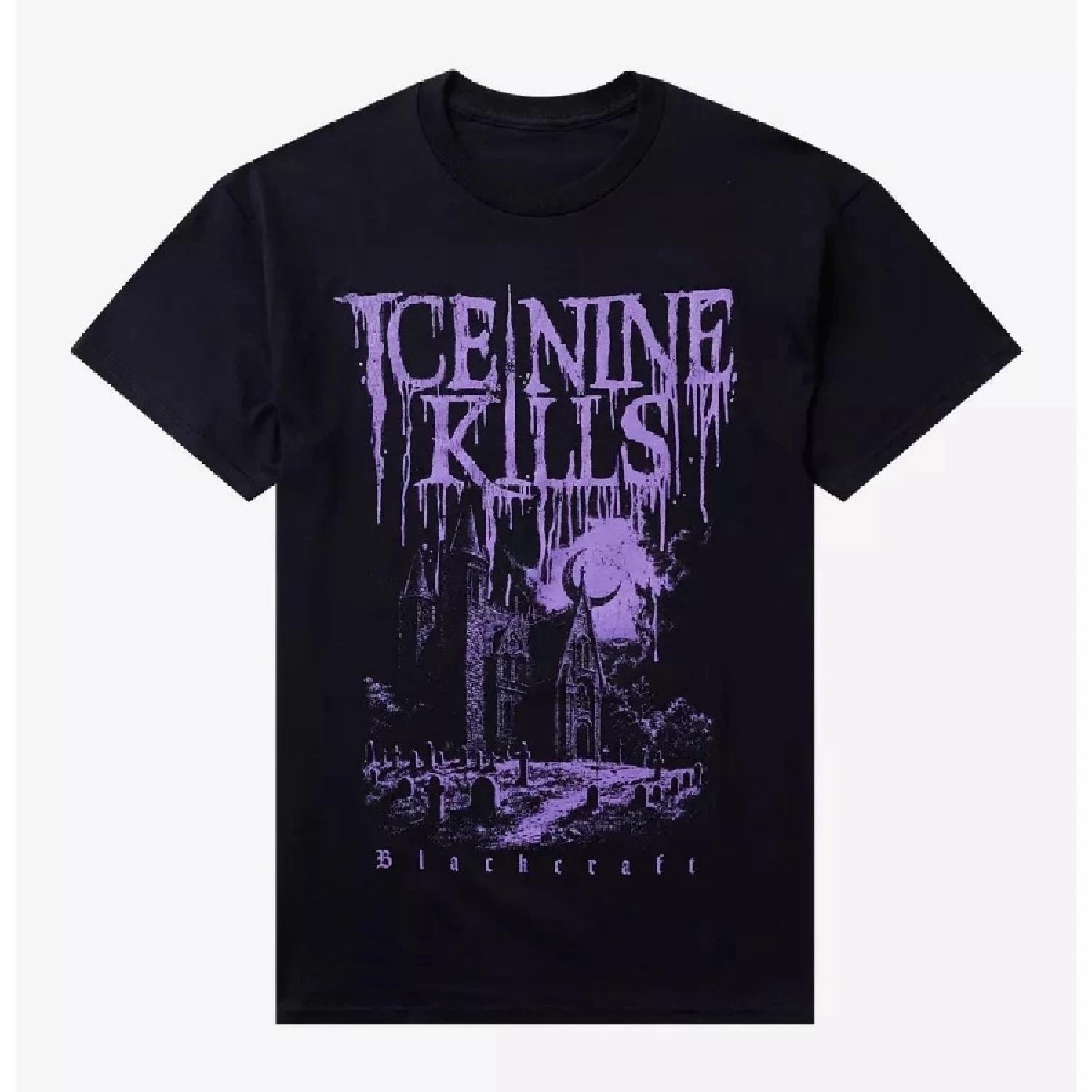 

2025 Ice Nine Kills X BlackCraft Дом с привидениями Стильная Повседневная Высококачественная Мужская Футболка из Чистого Хлопка с Круглым Вырезом и Графическим Принтом XXXXXL