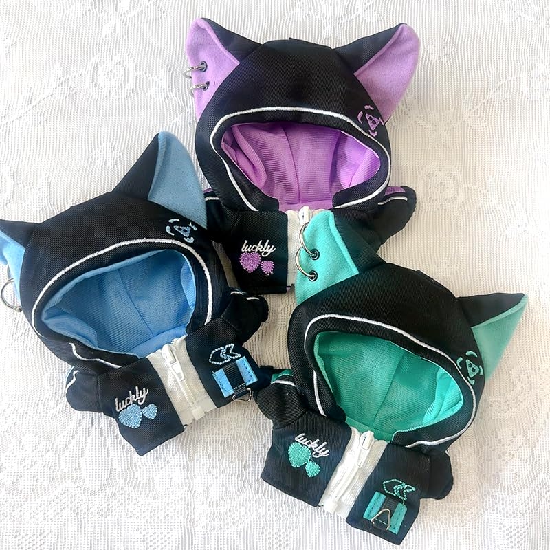 Cat Ear Cyberpunk Jersey 10cm Plush Purple (for Toy) [Used]