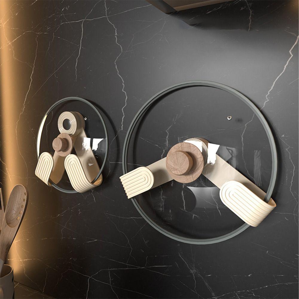 

Punch-Free Pot Lid Storage Rack Wall Hanging Kitchen Storage Rack for Kitchen