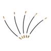 5Pcs Nylon Tailgut Tail Gut Tailcord with Brass Screw Connector for 3 4 4 4 Violin