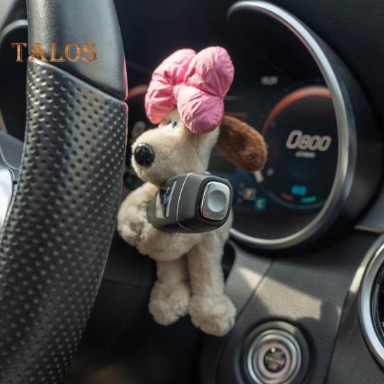 Lindo muñeco de peluche de perro con forma de perro, adorno multifuncional para coche, figura decorativa con señal de giro para limpiaparabrisas, regalo para conductores