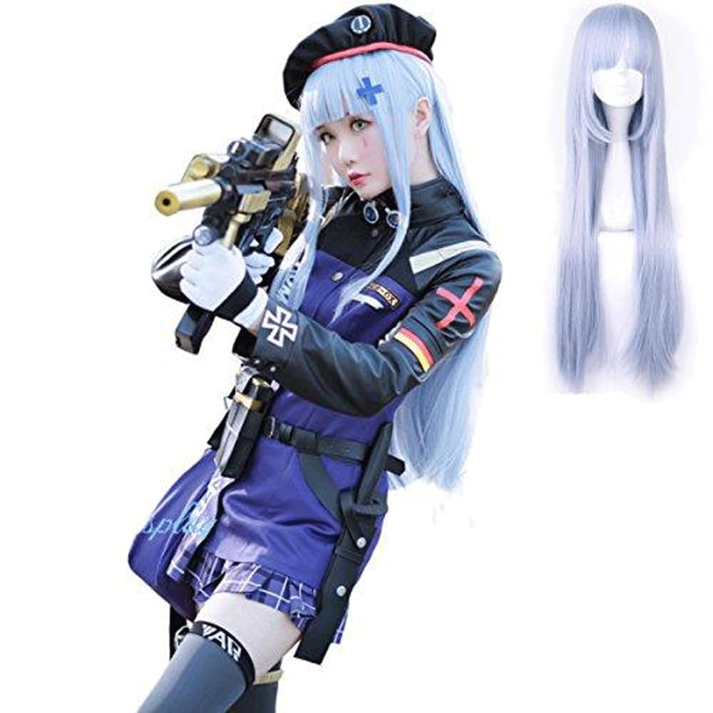 

Куклы Frontline HK416 Косплей Костюм Девушки Frontline Автоматический Пистолет Костюм 404 со Шляпой и Маленький Парик можно добавить B Set [Hicosplay] Сумка, (XL, (с