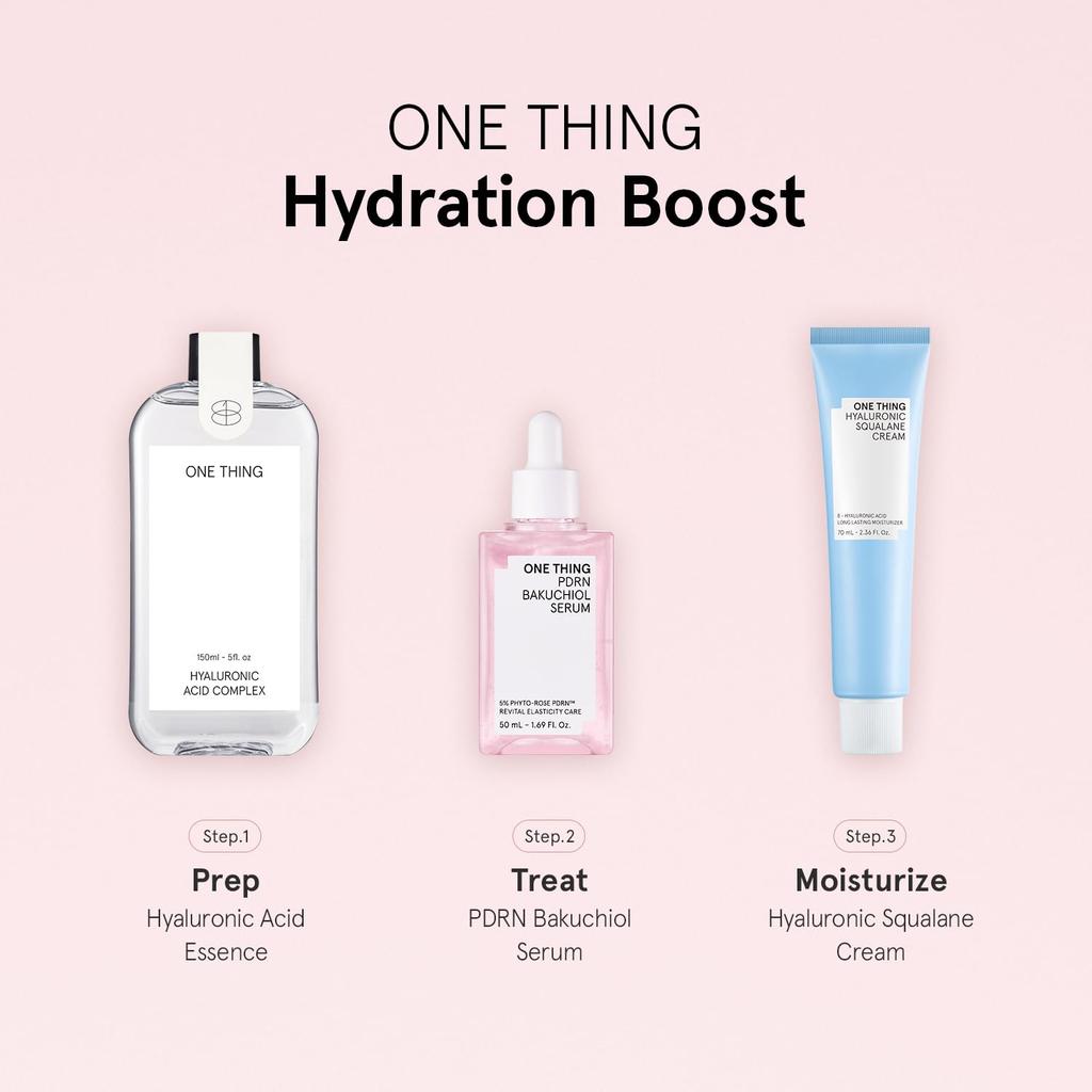 ONE THING PDRN Bakuchiol Serum Refreshing for and Sensitive Relieves Roughness and Formulated with Bakuchiol Korean Cosmetics Combination, Oily,