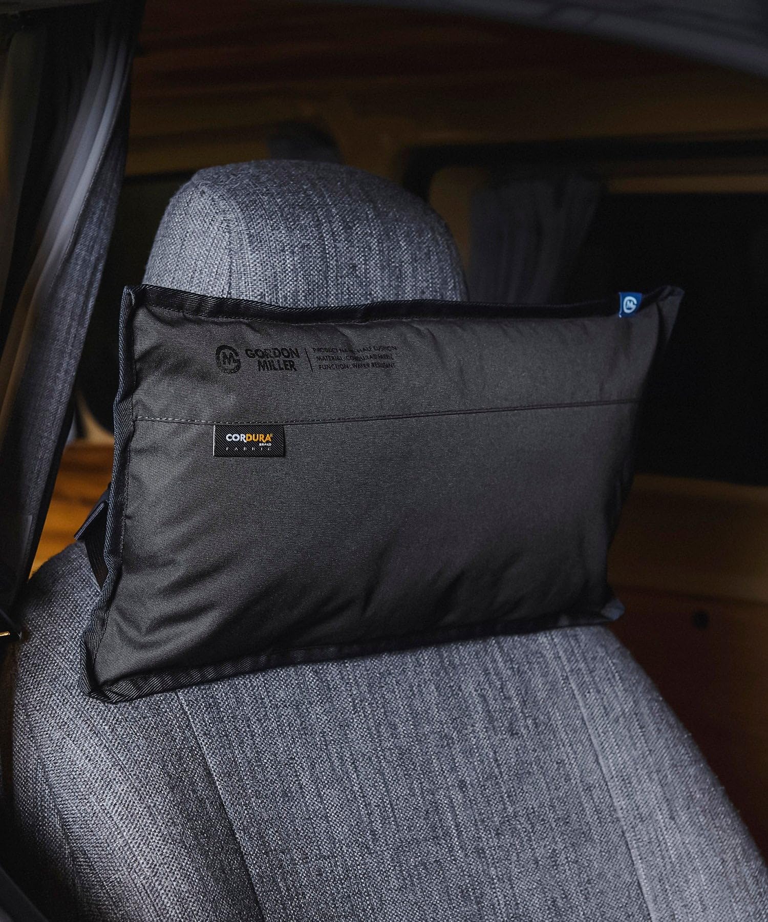 

GORDON MILLER Cordura Half Cushion, Water-Repellent, Dark Gray, 45cm Wide x 23cm Deep x 10cm High, 1710513