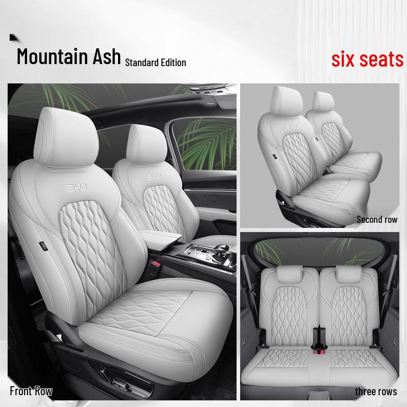 BYD Tang Full Leather Car Seat Cushion: Fits 5, 6, 7-Seater Models