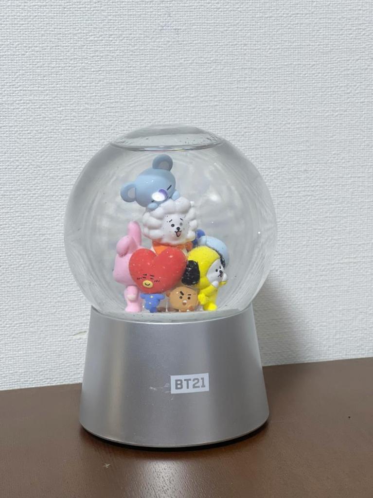 [USED] BTS Snow Globe Paris Bucket x BT21 Goods