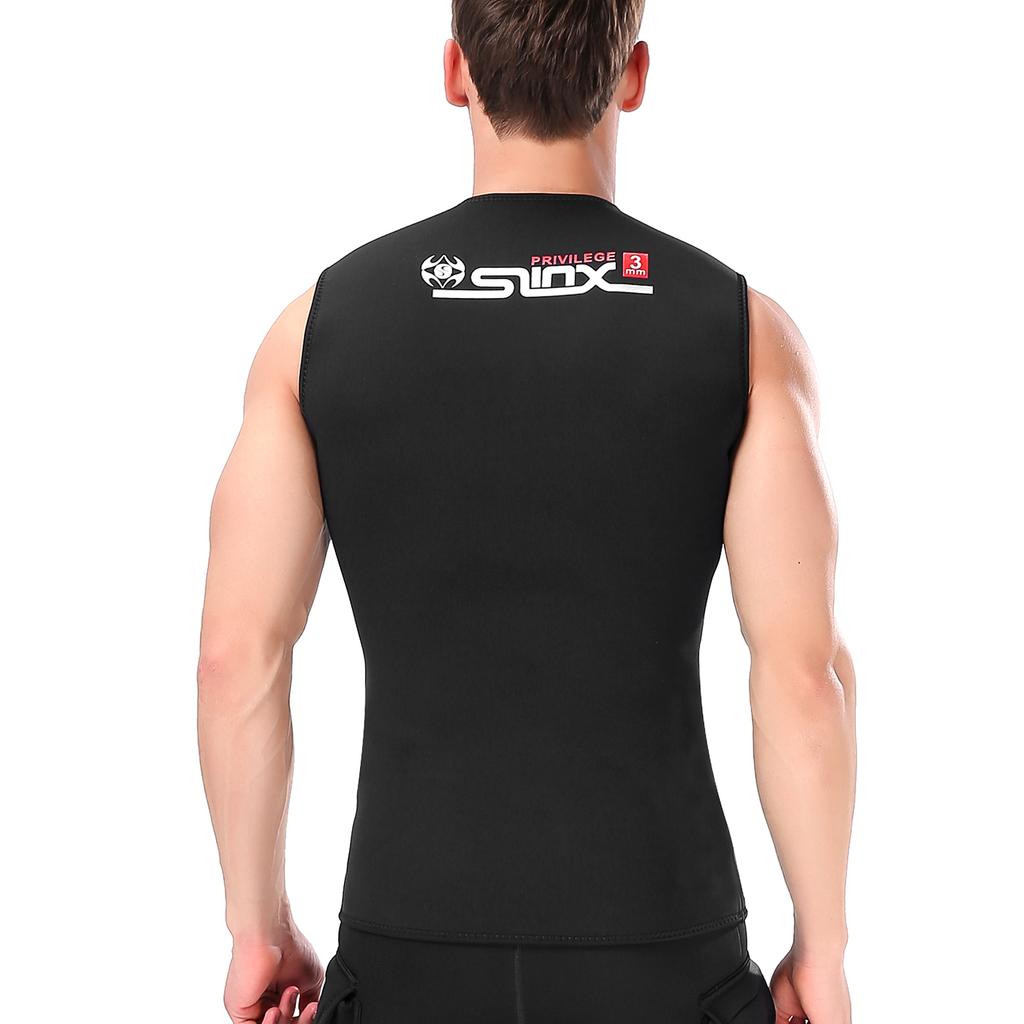 3mm Neoprene Wetsuit Top Vest Thermal Warm Sleeveless Vest for Diving Surfing Swimming Sailing