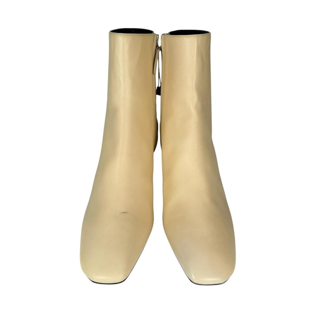 Off-White (38) Square Toe Women Boots White