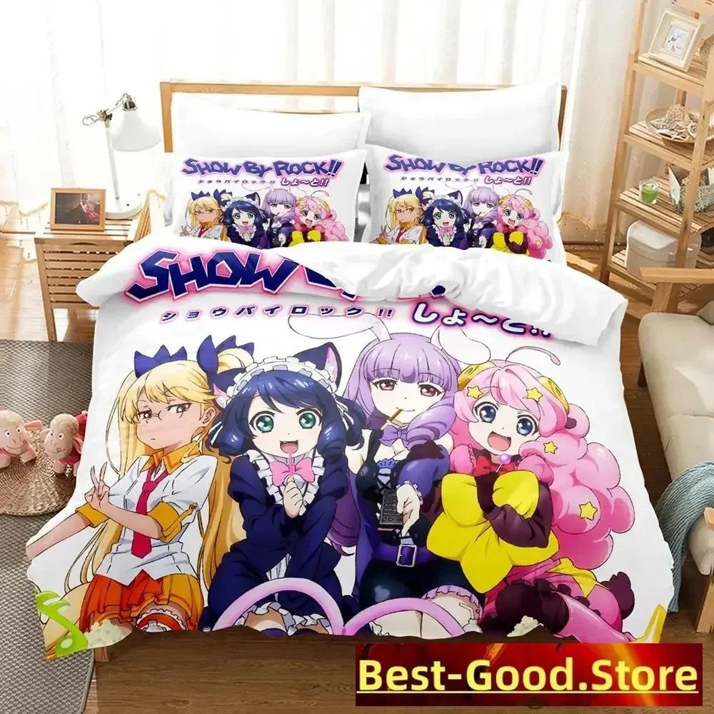 New Show By Rock! Bedding Set Single Twin Full Queen King Size Bed Set Adult Kid Bedroom Duvetcover Sets Anime parure de lit Bed