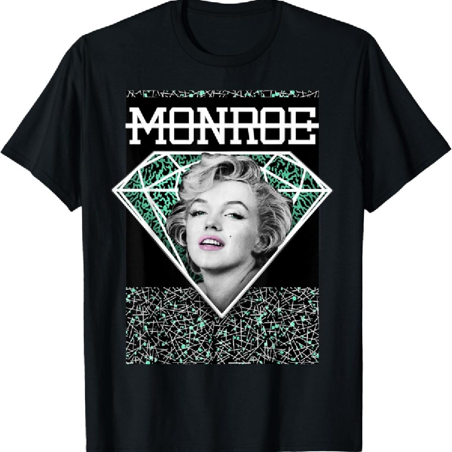 Бриллиантовая футболка «Мэрилин Монро Яркие глаза» S