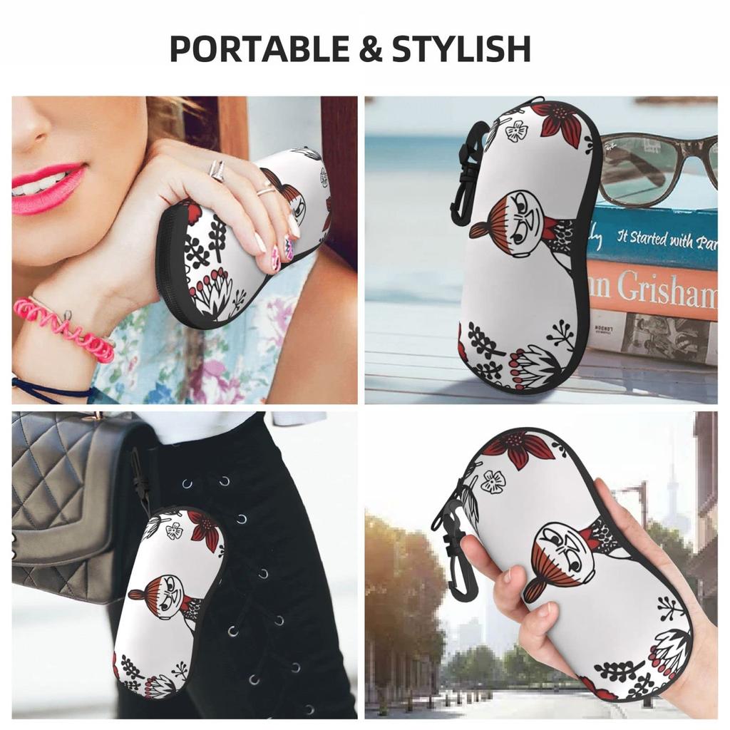 Moomin Little My Eyeglass Eyeglass Sunglasses Accessory Metal Accessory Birthday Gift [HTSW] Bag, Case, Protection, Storage, Hook, Portable, Soft,