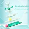 Four Layer Cat Toy Rotating Ball Cat Amusement Plate Automatic Cat Playing Stick Feather Cat Rotating Ball Space Tower Game Toy
