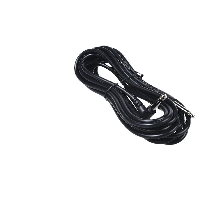 Silent Electric Guitar Cable, Black, 6m/3m, Angled Head, Noise Reduction Shielded, for Acoustic/Electric Guitar.