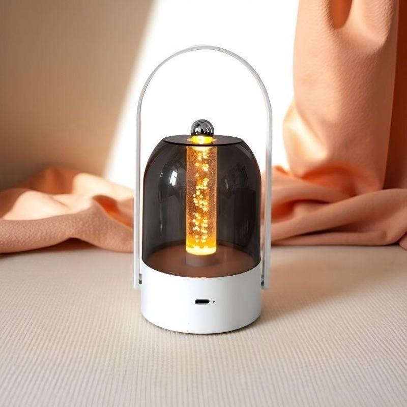 Type‑C Rechargeable Portable Camping Lantern, Stylish Minimalist 3‑Color Dimmable Ambient Night Light for Indoor Outdoor Decoration