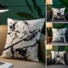 Anime Black S-Saber Pillow Case Plush Fabric Soft Pillowcase Double Sided Print Sofa Cushion Cover Throw