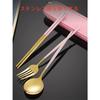 Stainless steel 3-piece cutlery set featuring chopsticks, fork, and spoon, with case. Portable and hygienic, perfect for students and adults, perfect