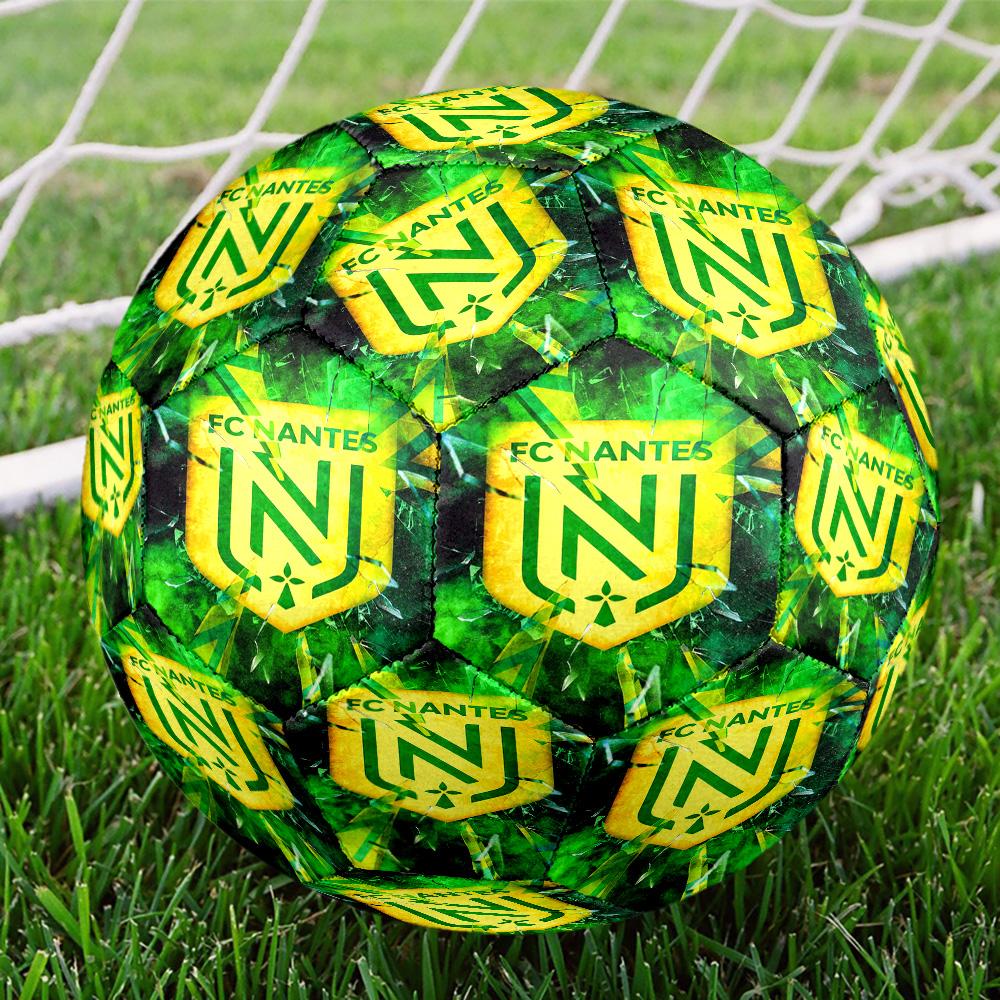 Fc Nan-tes Crest Design Printed Size 5 Soccer Balls, High-Quality, Anti-Slip, Protective Football, A Unique Gift , Birthdays, Christmas Gifts