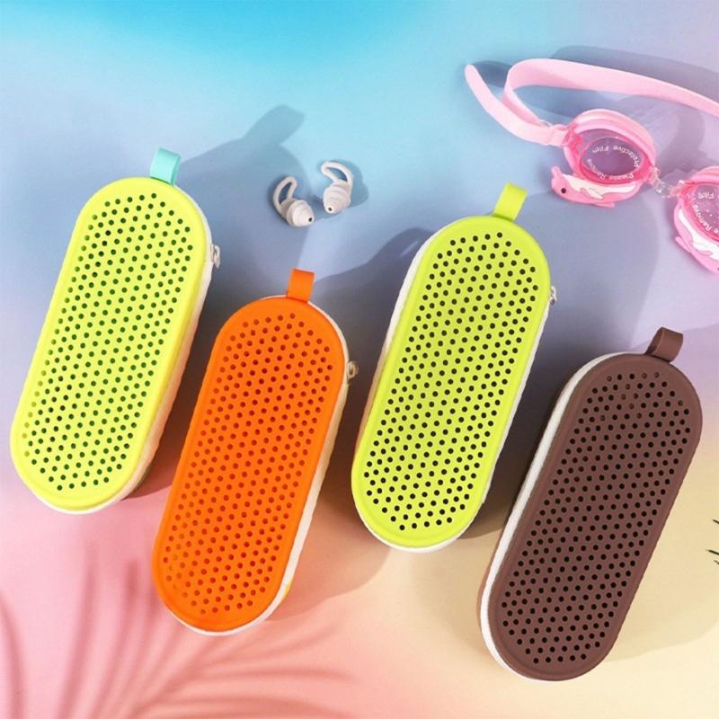 Silicone Swim Goggles Case With Ventilation Hole Sunglasses Bag For Diving Surfing And Beach Vacation Storage