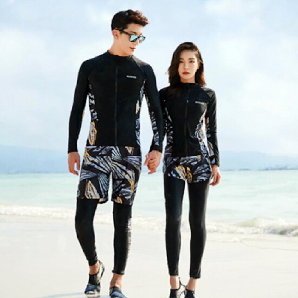 Fruitry Women 5 Piece Rash Guard Set Swimwear Jacket