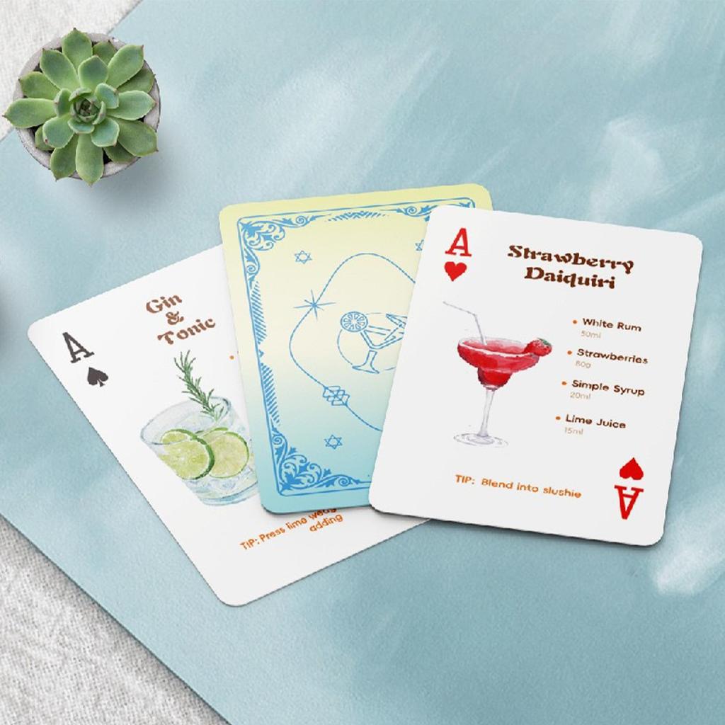 Cocktail Themed Card Games Novelty Colorful Collectible Adult Party Card Games For Holiday Festival Activities Night Birthdays