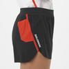 SALOMON Breathable Lightweight Comfortable Soft Sports Shorts Women Shorts Deep-Black Orange-Red C26927