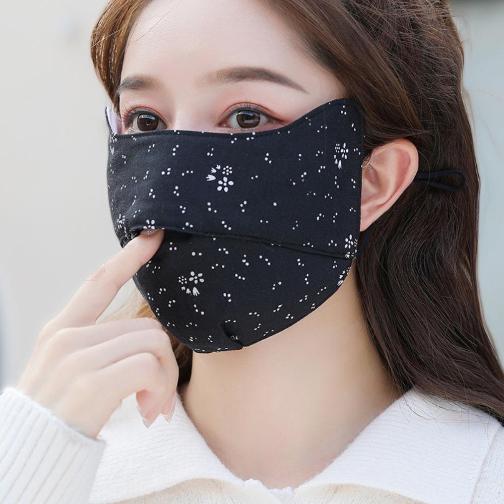 

Cotton Warm Mask Dustproof Mouth Cover New Sunscreen Mask чёрный