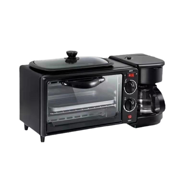 3-in-1 Breakfast Machine: Toaster, Sandwich Maker & Coffee Brewer - 110V