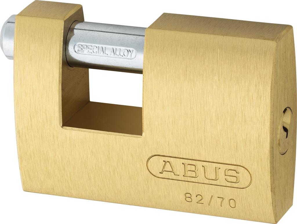 ABUS Monoblock Cylinder Padlock with Hook and Loop 82-70