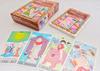 Japanese folk tale tarot 78 cards fortune telling instructions set in reading by fortune The Tale of the Bamboo Hanasaka Jiji box, Kamishibai-style