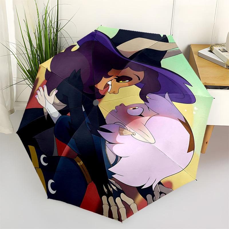 

1pc Sailor Moon Luna Outdoor Umbrella - Automatic Opening/Closing, Portable 3-Fold Design with 8-Bone Iron Frame - Perfect Gift for Fans, Travelers, D