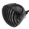 Motorcycle Finned Grill Led Headlight Lamp For Cafe Racer Bobber Chopper