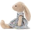 JELLYCAT Bunny Collection Floral Gown Lotti Dolls Plush Doll 27cm Height
