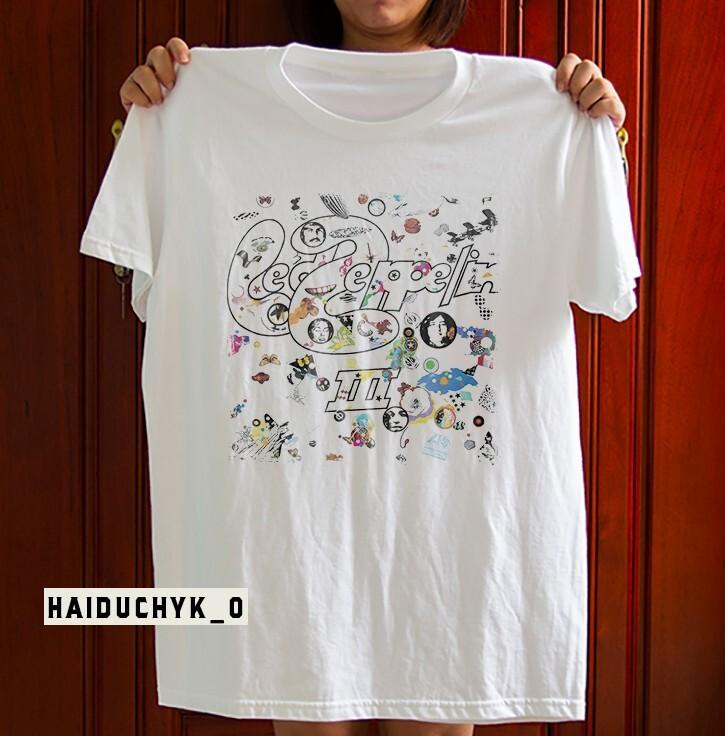 Led Zeppelin III Album T-skjorte Robert Plant Jimmy Page John Bonham T-skjorte S-5XL Unisex T-skjorte