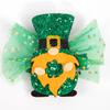 Green Clovers Hair Clip St Patricks Day Hairclip Holiday Headdress Irish National Day Celebrate Barrettes Festival Props