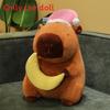 Cute Moon Star Sleeping Hat Capybara Cartoon Plush Toy For Children Gift