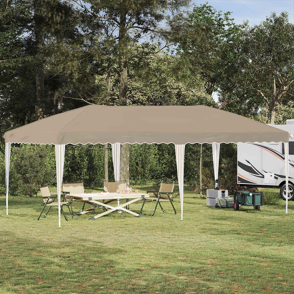 Pop up Party Tent 575 x 290 x 245 cm Cream