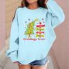 Children's Fashionable Casual Long-sleeved Loose Christmas Print Pullover Sweatshirt
